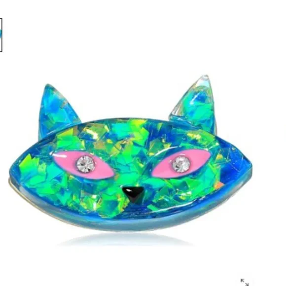 Betsey Johnson GRANNY CHIC CAT EARRINGS - Picture 3 of 6